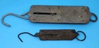 Lot Of 2  John Chatillon Brass Hanging Scale Type-100 50lb   Balance No  2 25lb