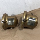 Antique Pair Lamps Brass For Dodge 1918 To 1920 Auto Headlights For Parts Or Rep