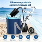 Portable Shower Camping 9000mah Rechargeable Shower Pump With Digital Display