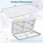 24  X 14  Boat Hatch Marine Deck Access Hatch W 180   Lid Hinge   Non-slip