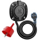 5-in-1 Ac Port Plug Rv Shore Power Inlet Plug Electrical Receptacle Rv Trailer