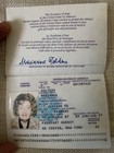 Vintage 1987 U s  Passport With International Travel Stamps