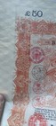 1898 Chinese  Government Gold Loan  Bond For   100 with 8 Coupons not Canceled 
