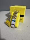 New  Invicta Men s Watch Diver Quartz Black Dial Yellow Two Tone Bracelet 26973
