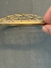 Vintage Brass Wire Flower Frog 3-5 8    Round Dome Vase Grille Holder
