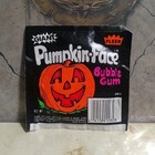 Vintage 1980s Fleer Giant Pumpkin Face Bubble Gum Halloween Unopened Candy Pack