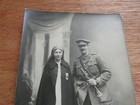 Ww1 Original   Vintage Uk Officer British England With French Nurse Sbm