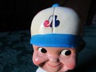 Vintage 1960s Composition Montreal Expos Boy Face Bobblehead Nodder  Gold Base