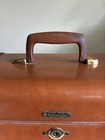 Vtg Samsonite Shwayder Bros Luggage Train Case Brown Style 4612 Hard Case No Key
