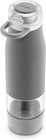 Ln-ello Glass Water Bottle 24 Oz  Flip Top -locking Lid Gray