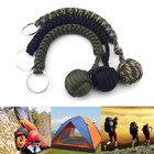Paracord Monkey Fist Keychain With Steel Ball     Outdoor Survival   Safety Tool
