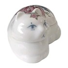 Vintage Exclusive For Elizabeth Arden Porcelain Cat Trinket Box Keepsake Japan 