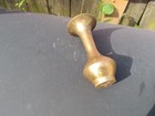 Vintage Solid Brass Bud Vase  4 1 2  Etched  Design 