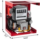 110v Electric Diesel Oil Transfer Pump Fuel Manual Nozzle 13  Hose With Meter