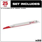 Milwaukee Tool 48-00-8027 12  5 Tpi The Ax Sawzall  Blade  25 Pk 