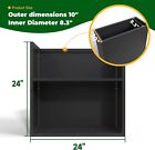 Galvanized Steel Metallic Heavy Planter For Outdoor Plants 24 x10 x24  Planters