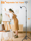 Phone Tripod  86  Tall Tripod For Iphone With Flexible Gooseneck   Remote   Port
