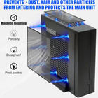2-pack 120x30cm Magnetic Dust Mesh Filter For Pc Case Fans  Pvc Vent Dust Cover