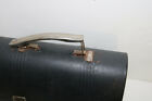 Black Metal Dome Lunchbox Vintage With Distress