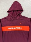 Virginia Tech Hokies Nike Authentic Team Issue Sweatshirt  men s Xl  Maroon
