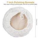 6pcs 7 Inch Wool Buffing Pads Kit  Lambs Padding Bonnet Buffing Polishing P