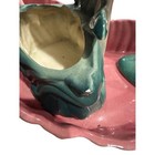 Vtg Mid Century Pink Flamingos In Pond By Maddux Of California Usa Repaired