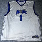 Reebok Nba Orlando Magic Mcgrady  1 Basketball Jersey White Blue 4xl