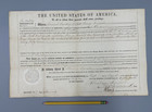 1861 United States Federal Land Grant Deed Sign Abraham Lincoln By Secy Stoddard