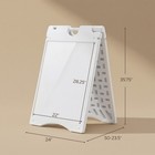 Folding Outdoor Sidewalk Sign Advertising Board W  Weatherproof Design  White