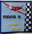 Wendover Air Races Air Show    89 1989 Souvenir Embroidered Patch Badge