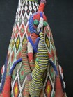 Excellent Yoruba Beaded Crown With Veil  West Africa
