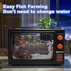 Kit Tv Design Fish Tank 3 5 Gallon Aquarium Desktop Fish Tank W  Pump Filter Led