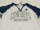 Women s Nfl Team Apparrel Dallas Cowboys Football Womans V-neck 3 4 Sleeve Large