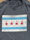 Hamilton Broadway An American Musical Chicago Flag Graphic T-shirt Size Medium