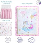 Little Grape Land 3 Piece Mini Crib Bedding Sets For Girls  Unicorn