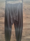 Pink Victoria s Secret Women  Medium Black Sweats Lounge Drawstring 