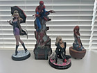 J  Scott Campbell Spider-man Autographed Sideshow Statue Lot   Mary Jane   Gwen