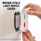 Arcade Light Switch Plate Cover  Single Switch  black red blue   1-gang Standard