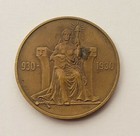 Iceland Medallic 1000 Years Althing Bronze 2 Kronur 1930  Vintage Coin