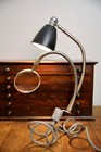 Vintage Industrial Light Lamp Articulating Magnifying Glass Jeweler Watchmaker