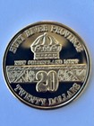 1991 Desert Storm  20 Commemorative Coin     F-16 Falcon     22k Hge      3430     Unc
