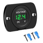 Dc 12v Battery Voltage Gauge  Waterproof Digital Voltmeter Led Display  12 Volt 