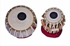 Steel Tabla Set Chrome Polish Sheesham Wood Dayan Musical Instrument With Bag