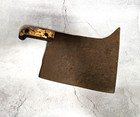 Antique 19th Century Italian Huge Heavy Cleaver Very Rare In This Size 