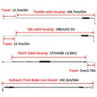 Mofun 12 -14  Handlebar Brake Clutch Throttle Cable Kit For Harley Fxdwg Non-abs