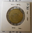 Rare Oklahoma Tax Token - Unique Pattern Malehorn Ok-p6  Includes Letter 