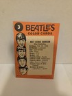 1964 Topps Beatles Color Cards  3 George Harrison Excellent Condition 