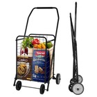 Lightweight Foldable Shopping Cart Utility Trolley W  Wheels Groceries Laundry