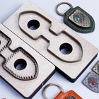 Leather Keychain Cutting Die Wooden Punch Mold For Diy Craft Gifts Durable