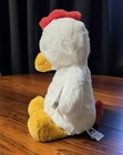 Jellycat Medium Bashful Chicken Bas3chi White Plush Red Comb Retired Nwt